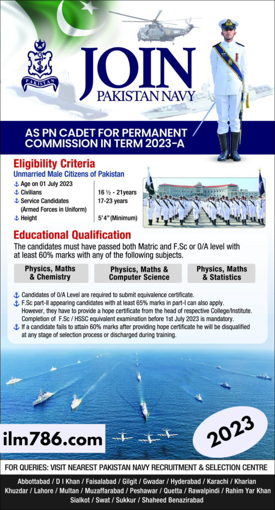 Online Apply For Pak Navy Job
