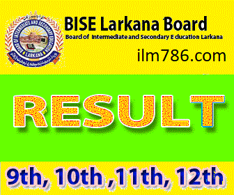 9th Class Result 2024 BISE Larkana Board
