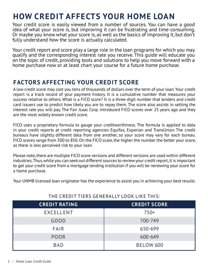 What is the Credit Score?