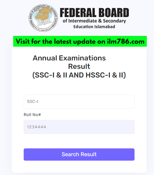 12th Class Result BISE Federal Board 2024