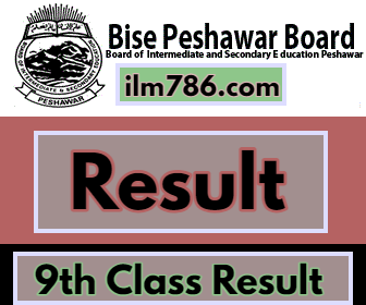 9th Class Result Online Check Peshawar Board 2024