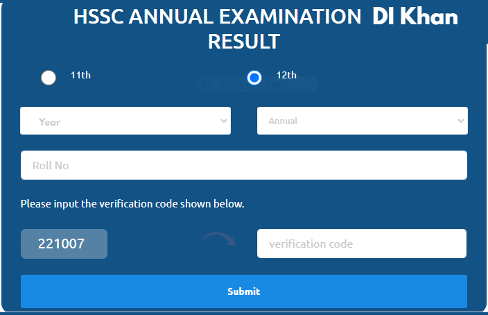 12th Class Result 2024 BISE DI Khan Board Online